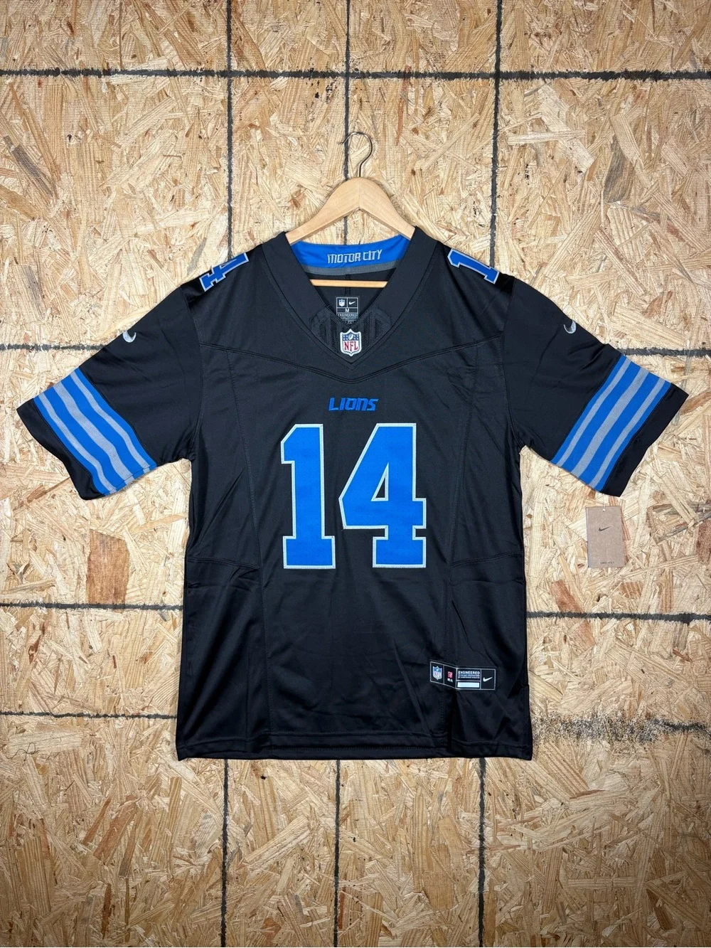 Nike Men’s Detroit Lions Amon-Ra St Brown Black #14 NFL Jersey - M